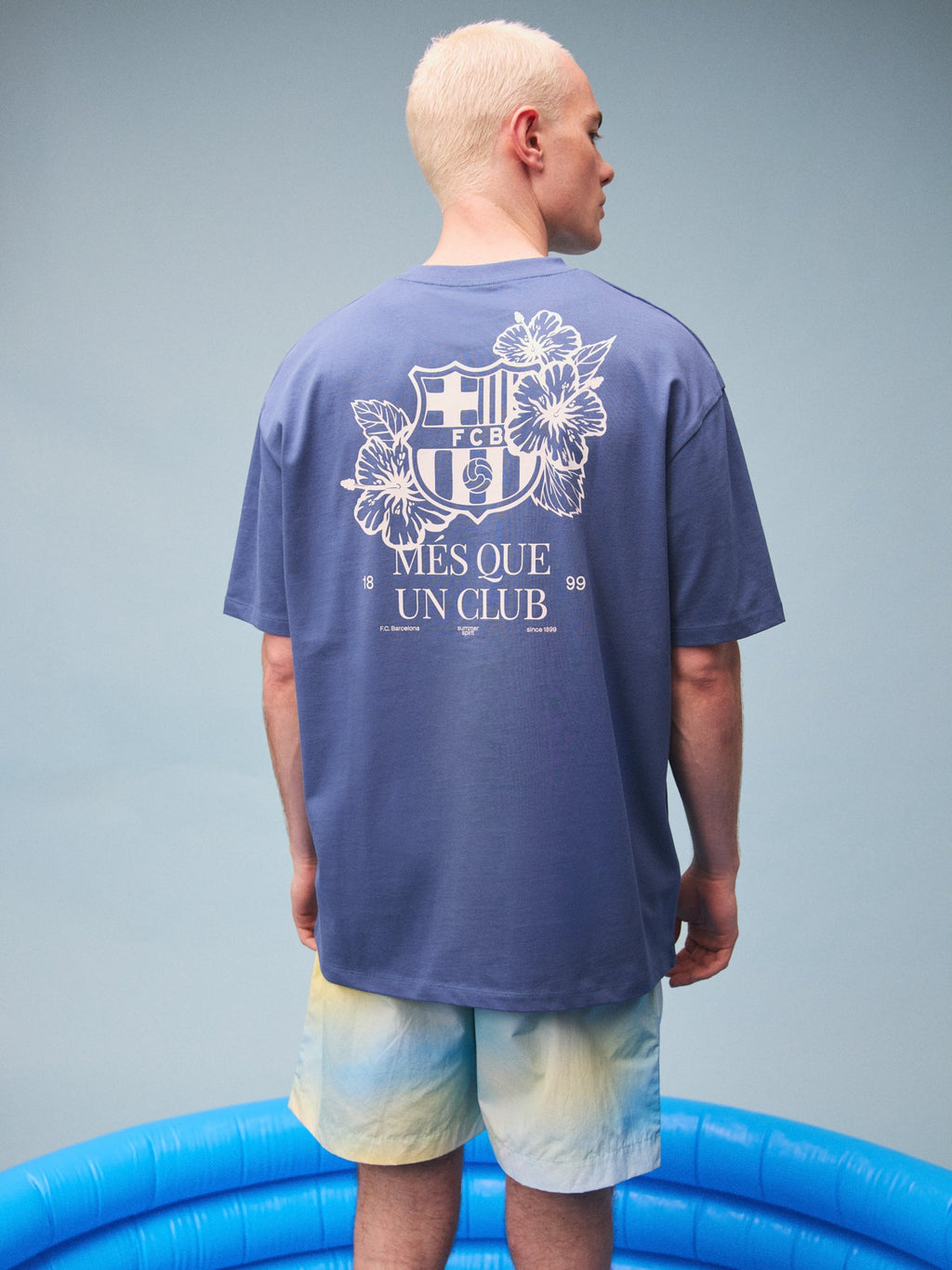 Tee Blue Flower Beachclub Barça