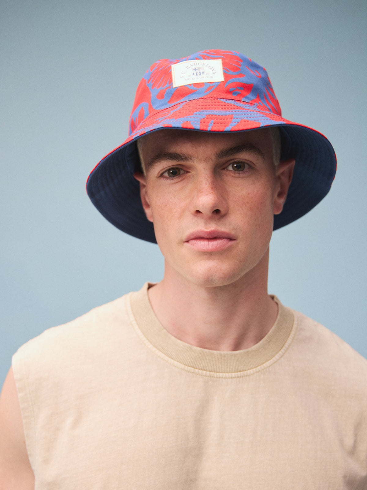 Reversible hat Beachclub Barça