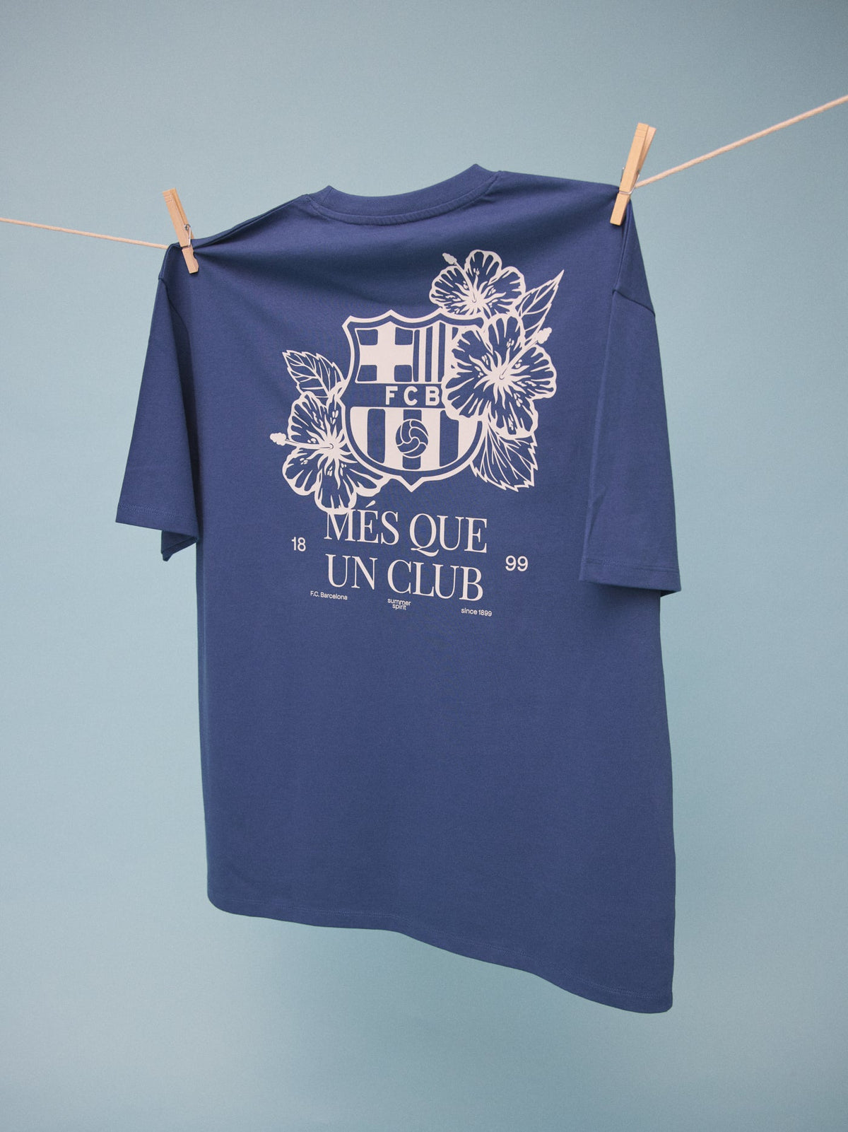 Tee Blue Flower Beachclub Barça