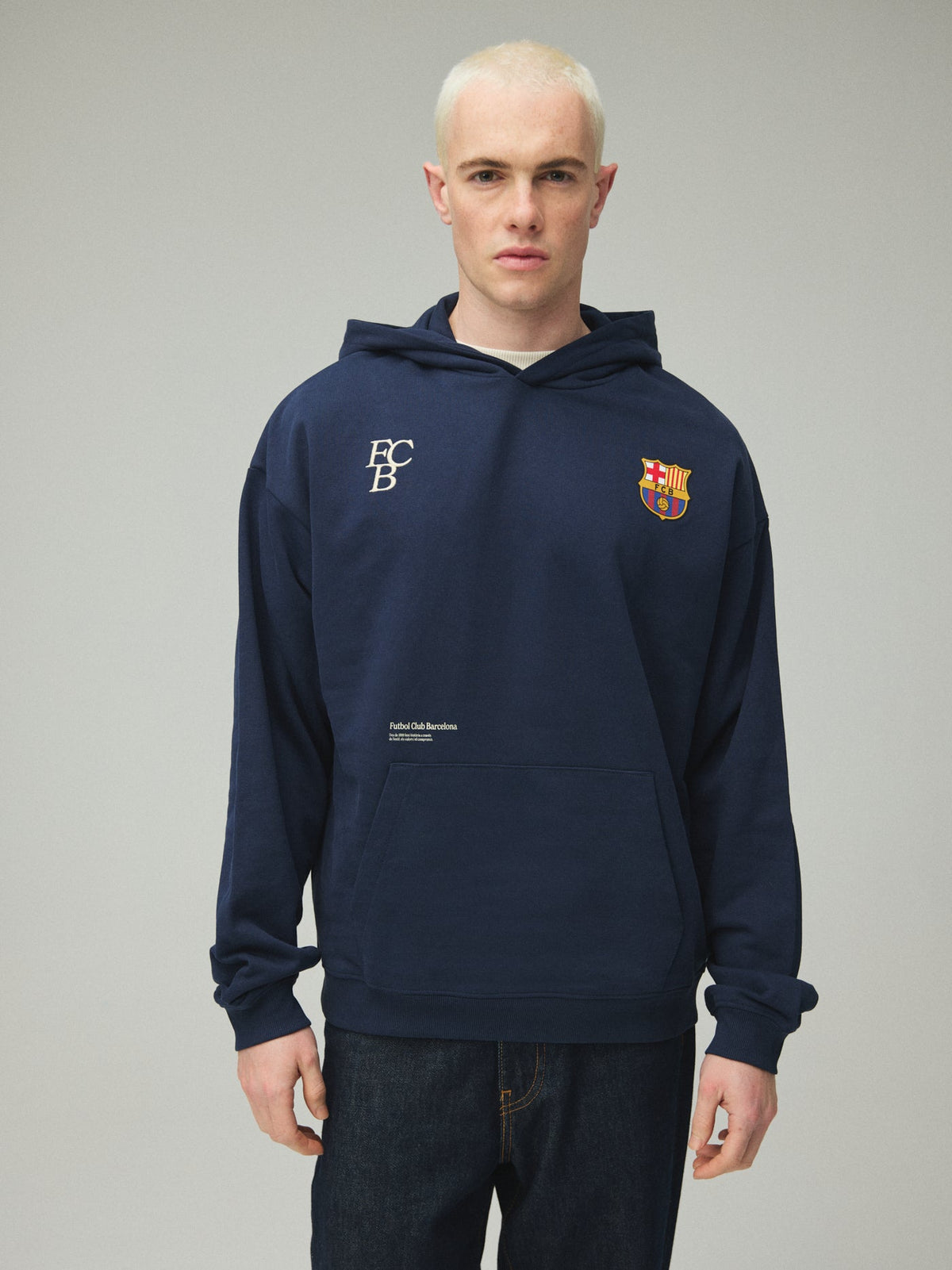 Hoodie Navy Core Barça