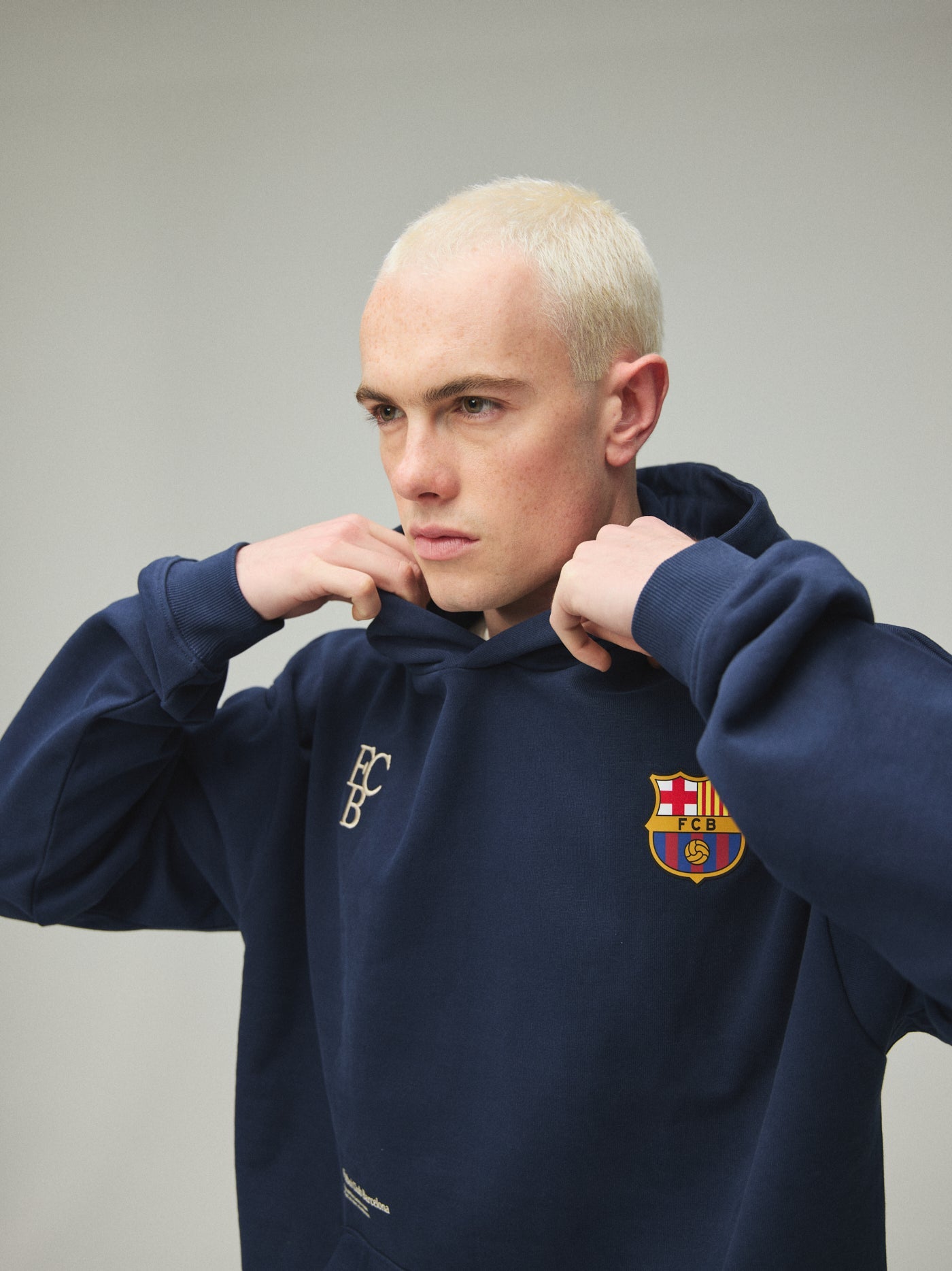 Hoodie Navy Core Barça