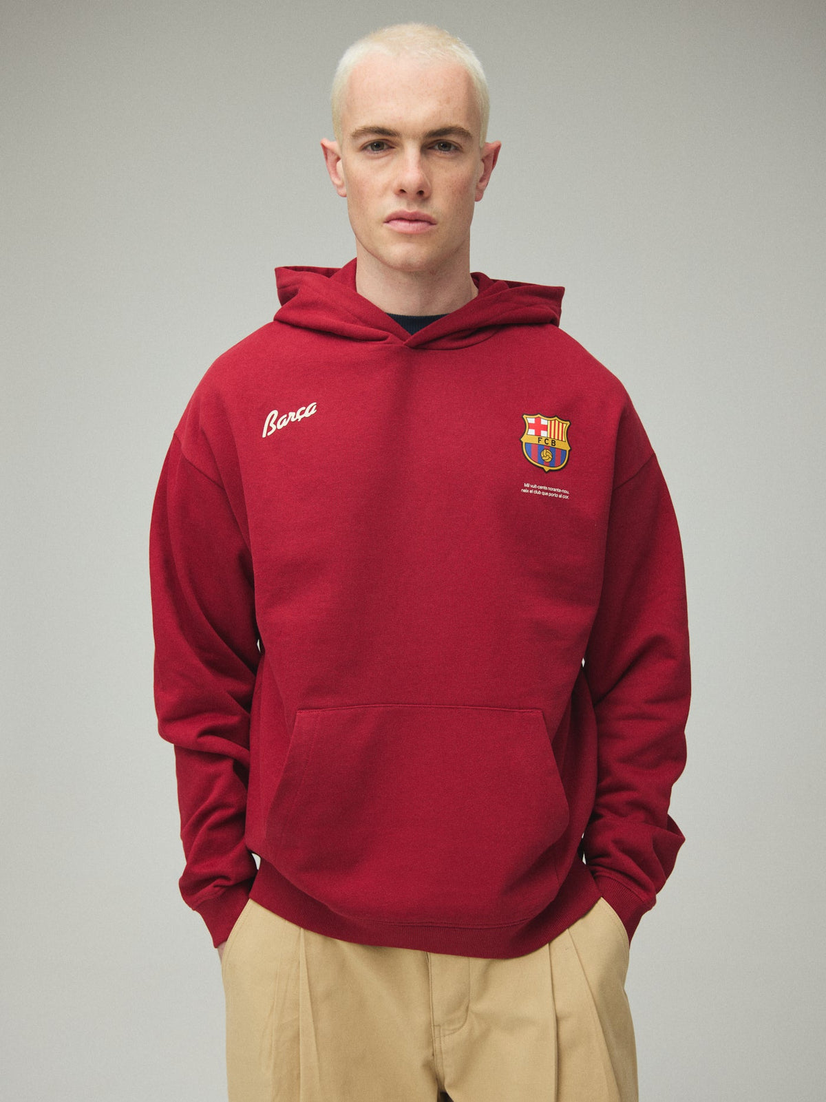 Hoodie Red Core Anthem Barça