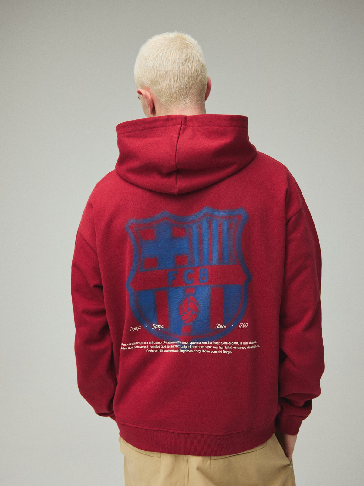 Hoodie Red Core Anthem Barça