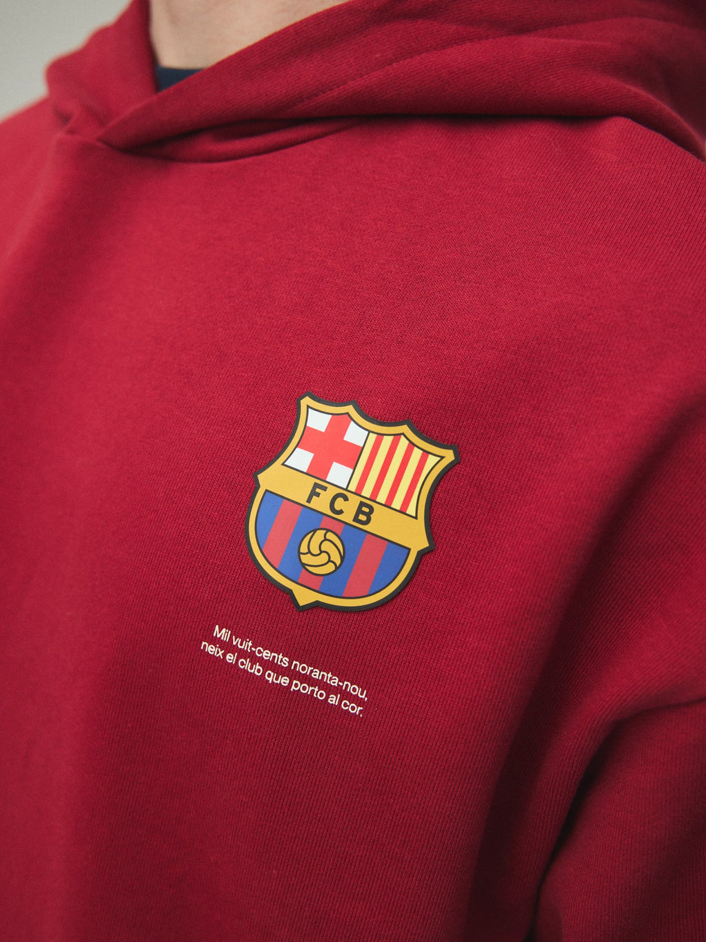 Hoodie Red Core Anthem Barça