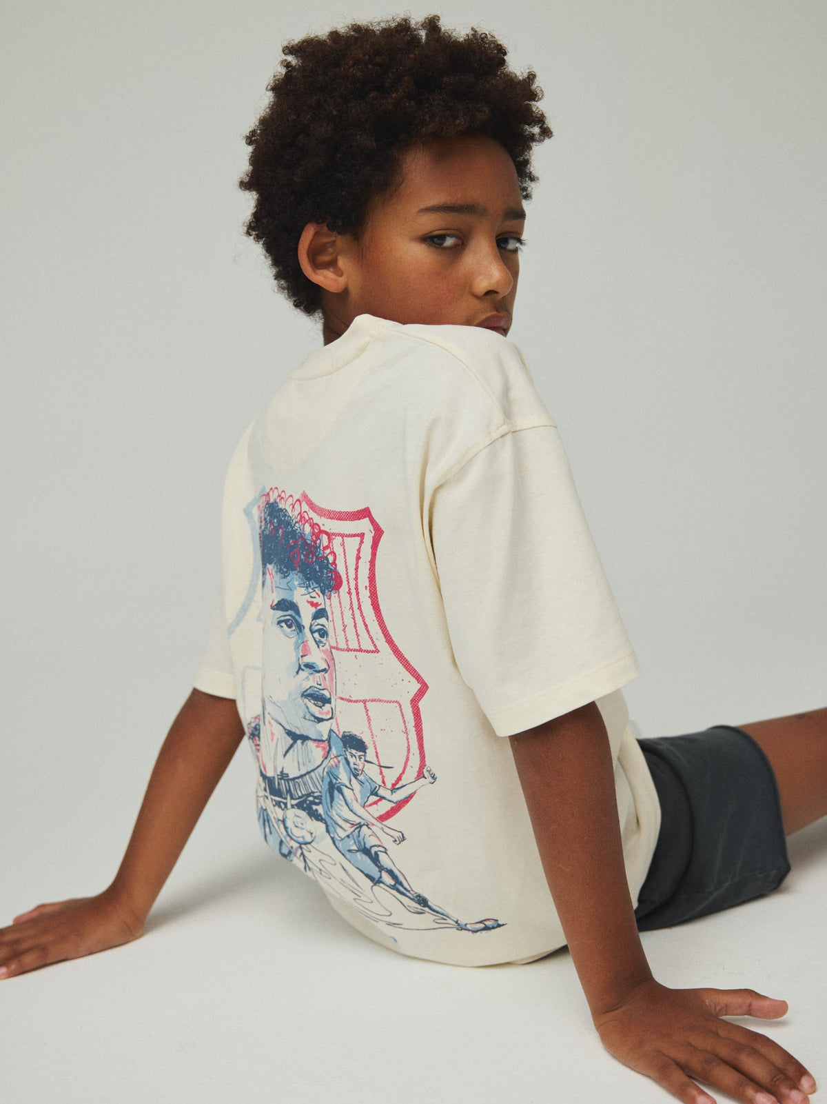 T-Shirt Lamine Yamal Graphic Barça - Junior