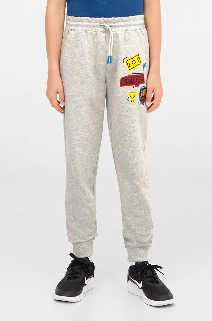 Grey Pants Barça - Junior