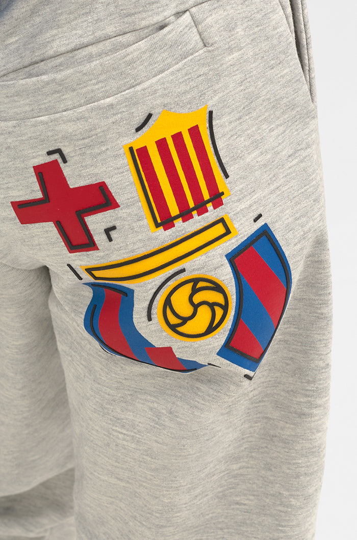 Grey Pants Barça - Junior