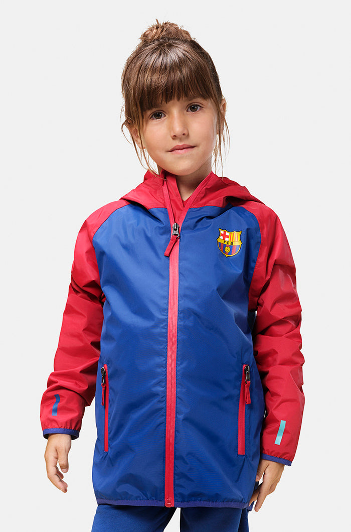 Waterproof jacket Barça - Junior