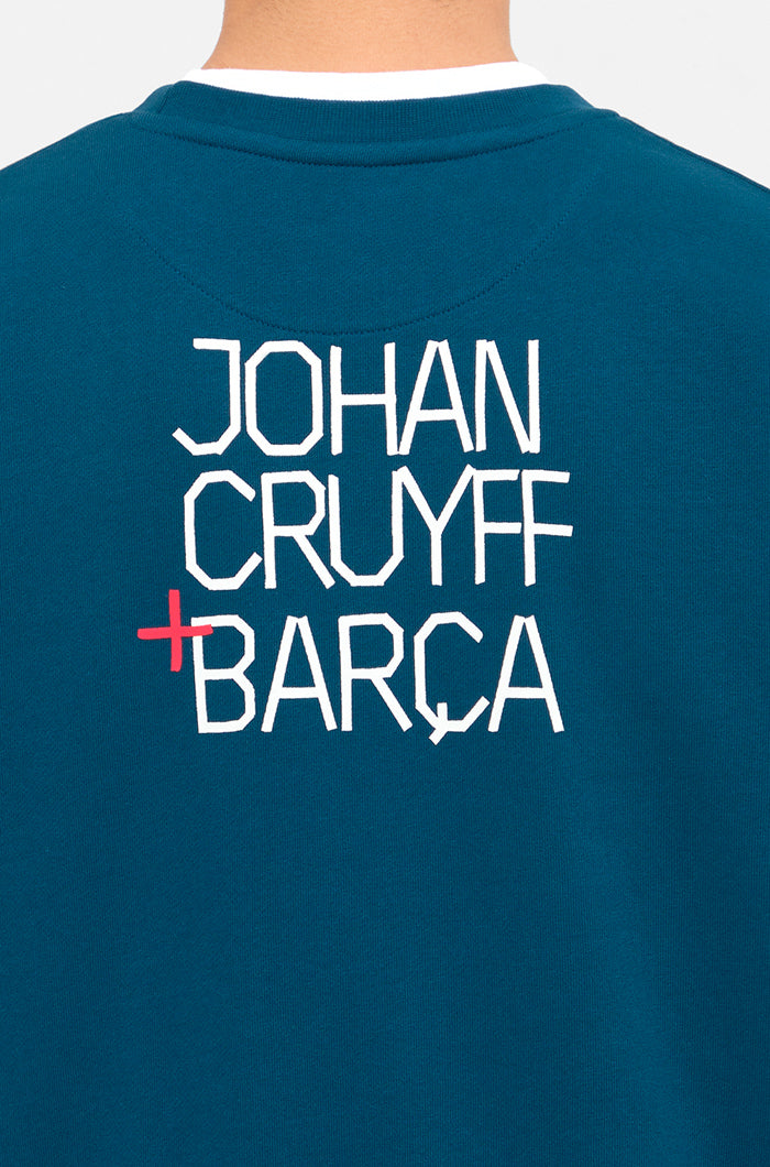 Sweatshirt Barça + Cruyff blue