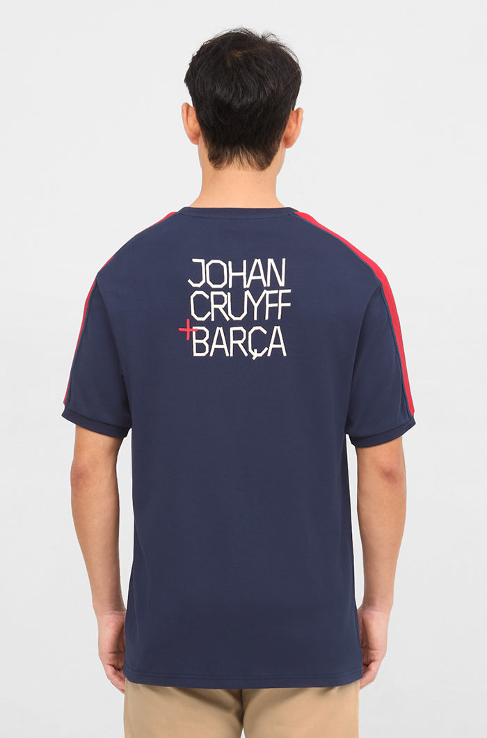 T-shirt Barça + Cruyff blue