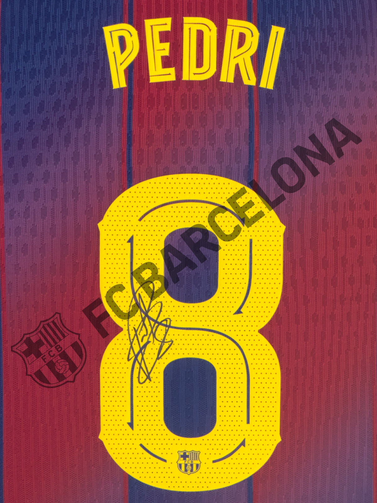 Pedri - Camiseta enmarcada de local del FC Barcelona 25-26