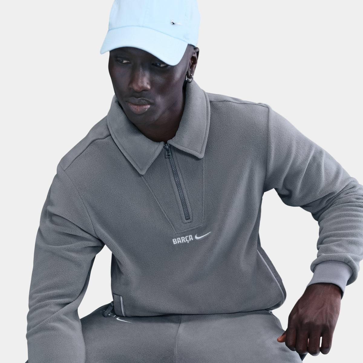 Hoodie half zip Barça Nike