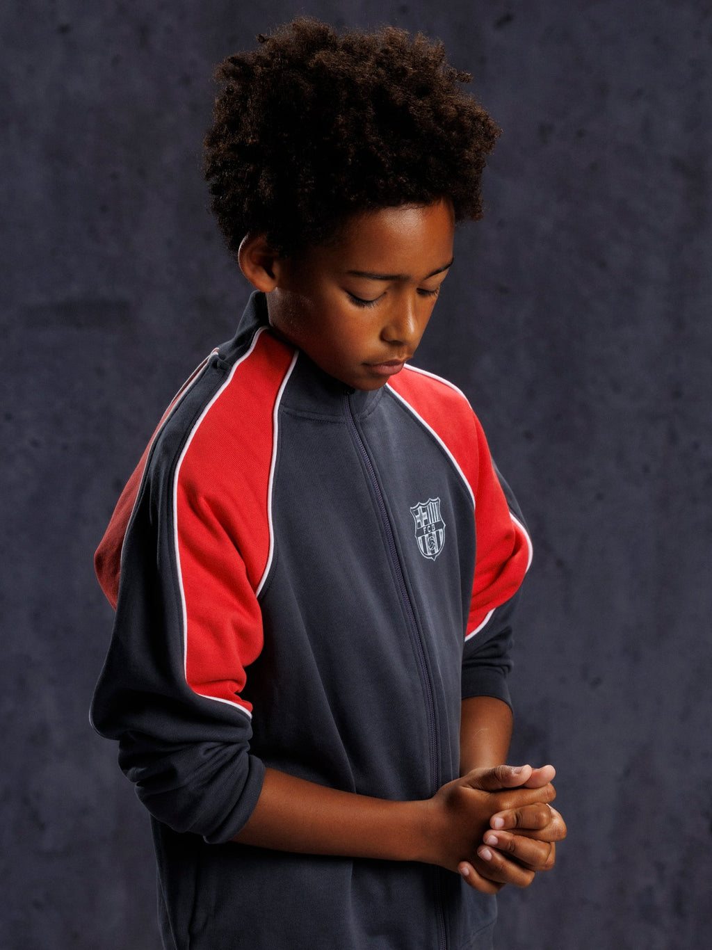 Fleece Zip Black Aftermatch Barça