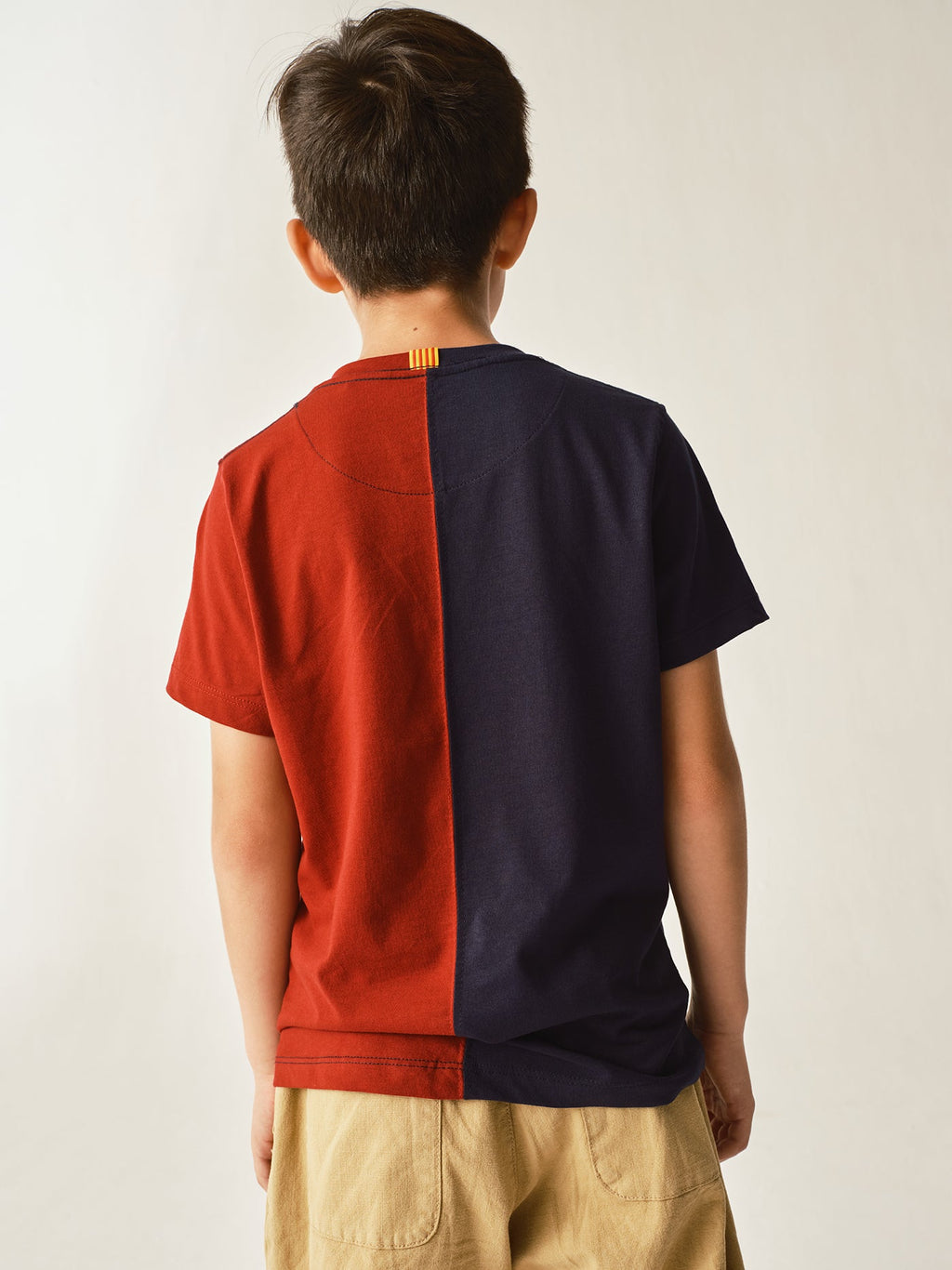 Bicolor tee Barça crest - Junior