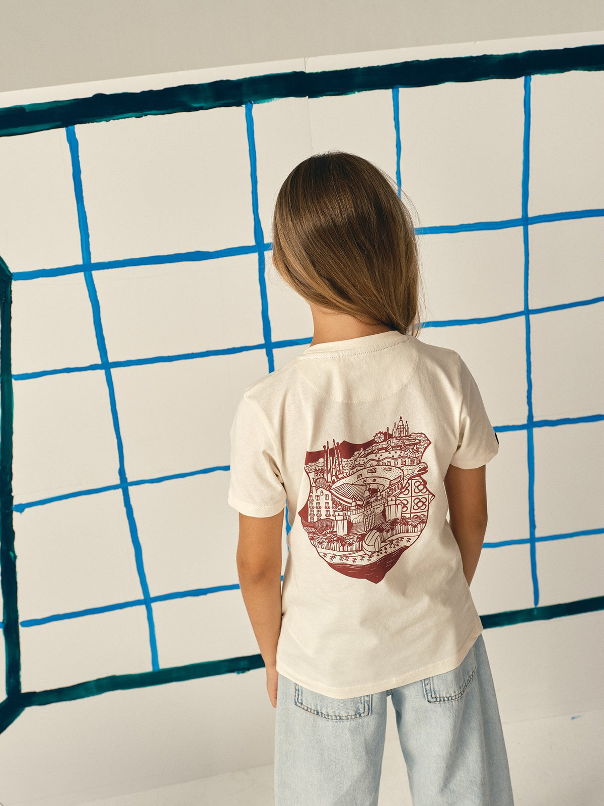 T-shirt beige Barça - Junior