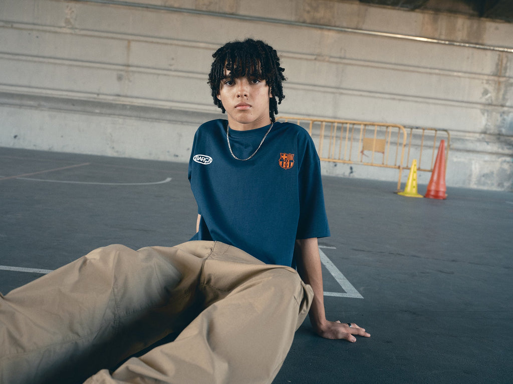 T-Shirt Navy Barça Essentials - Junior