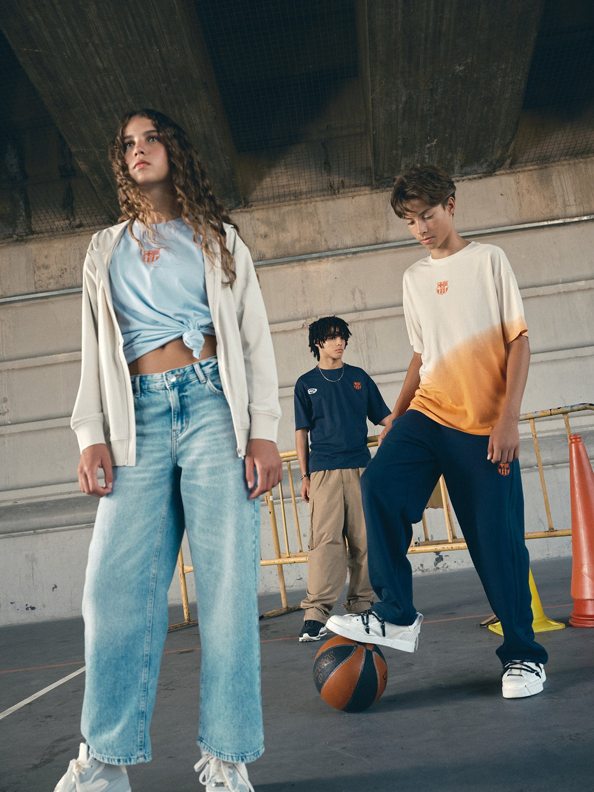 Pant Navy Barça Essentials - Junior