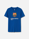 T-shirt blue Força Barça