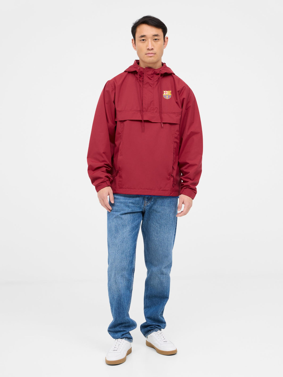 Waterproof maroon jacket Barça