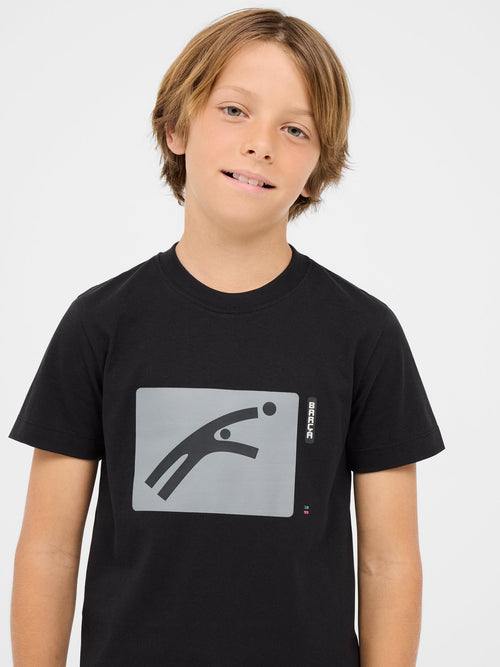Camiseta negra con diseño del Barça - Júnior
