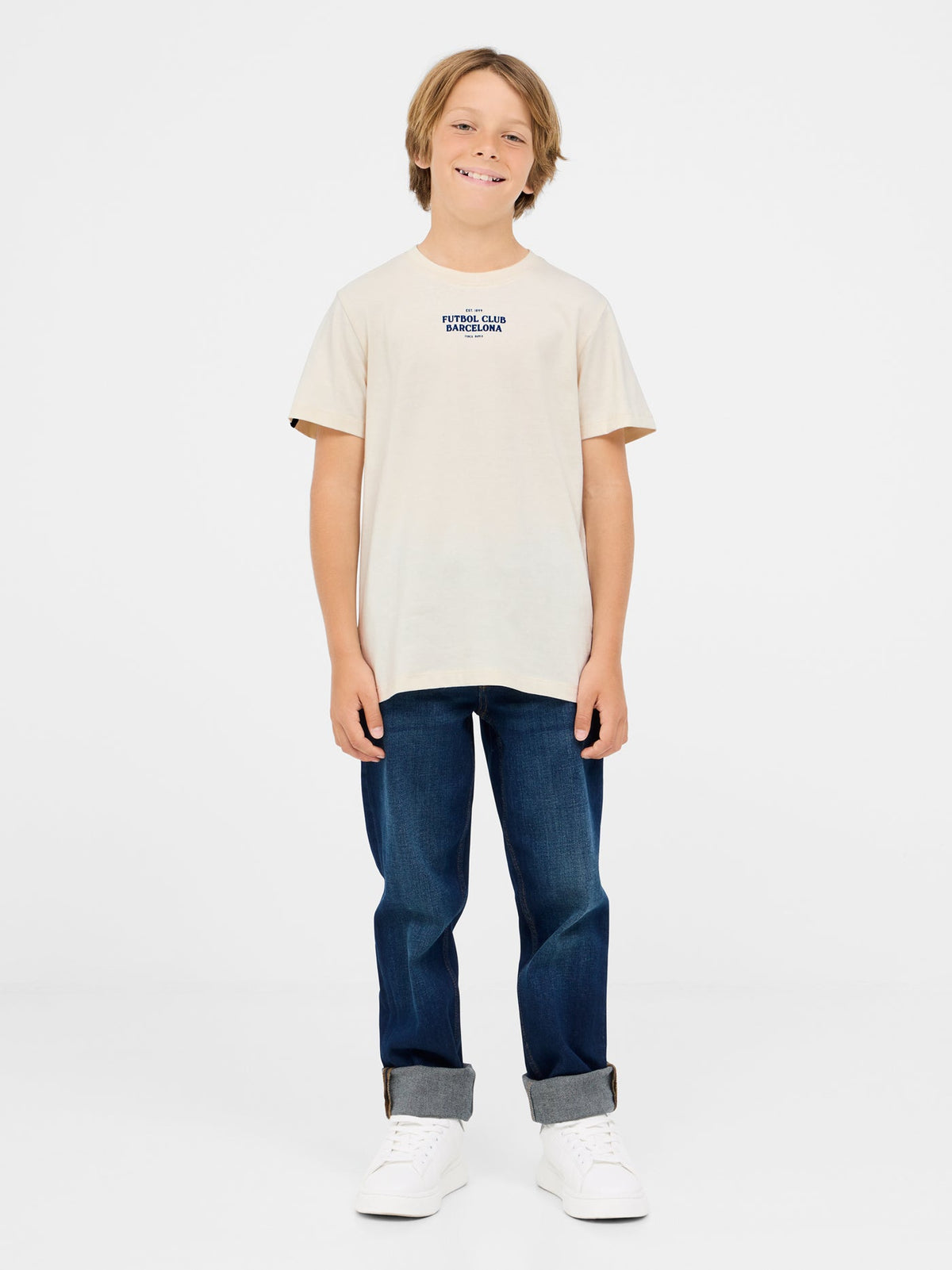 T-shirt beige Barça - Junior