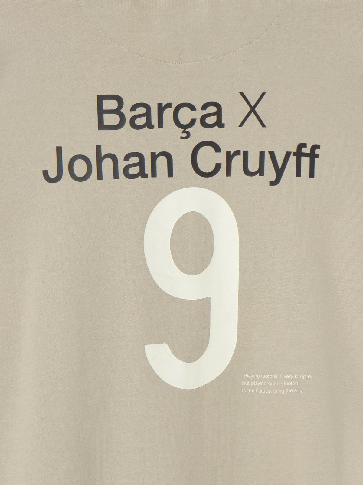 Hoodie 9 Beige Cruyff Barça