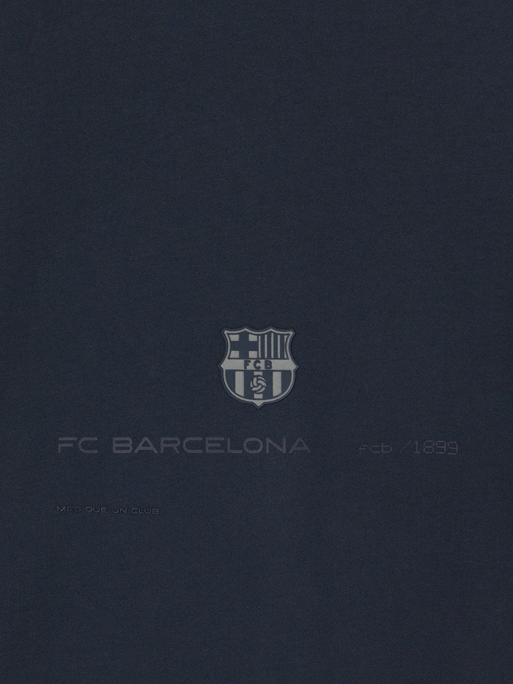 Hoodie Zip Navy Barça Organic Goals