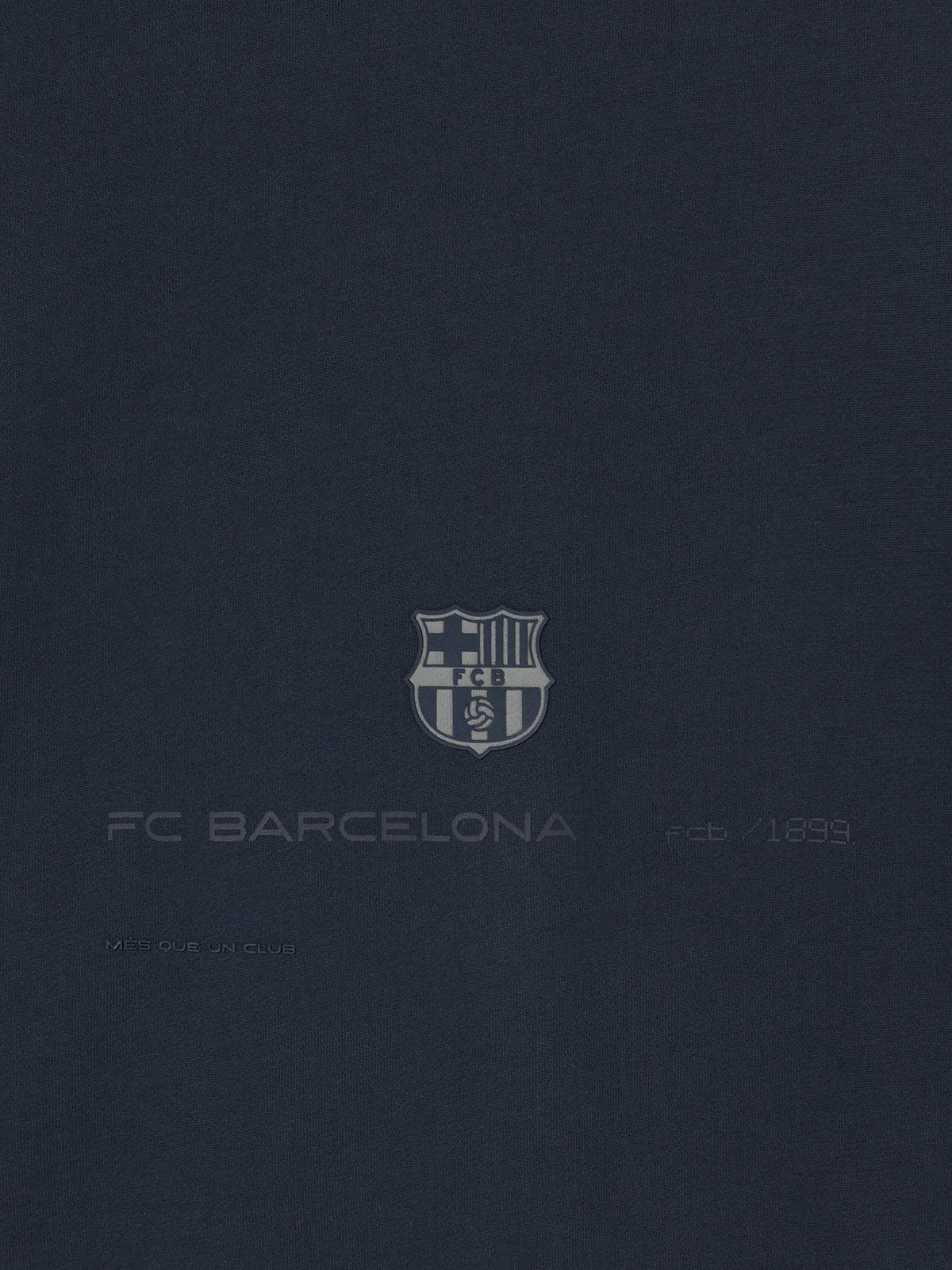 Hoodie Zip Navy Barça Organic Goals
