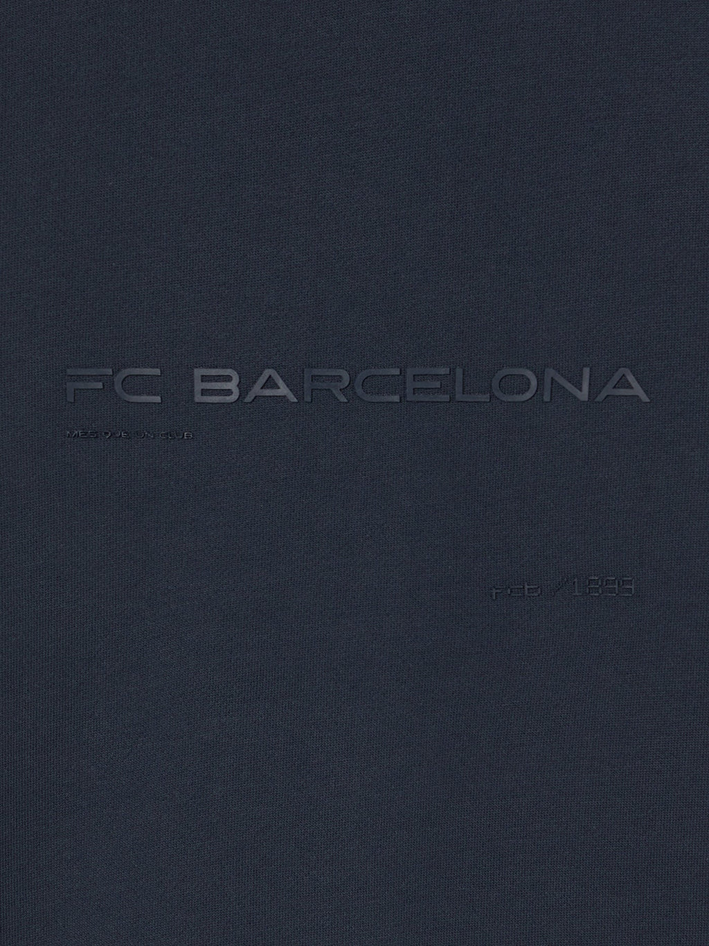 Hoodie Zip Navy Barça Organic Goals - Junior