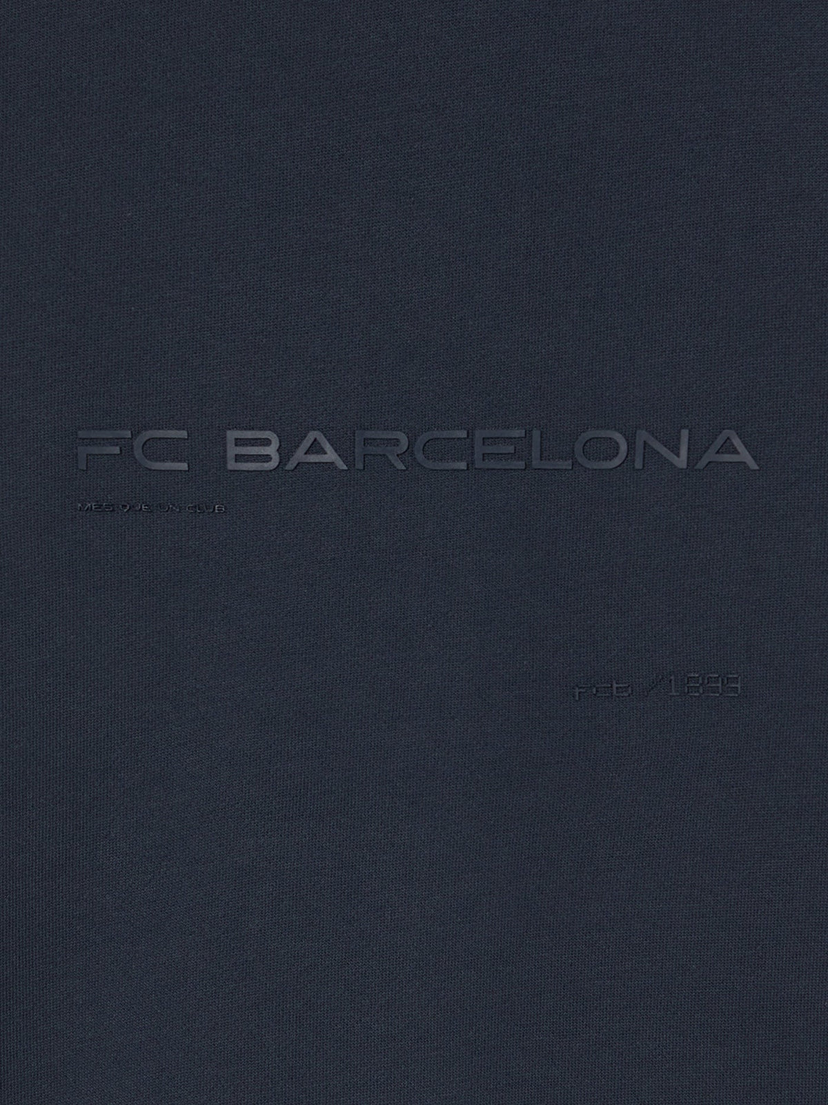 Hoodie Zip Navy Barça Organic Goals - Junior