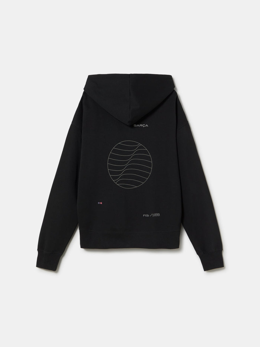 Hoodie Zip Black Organic Goals