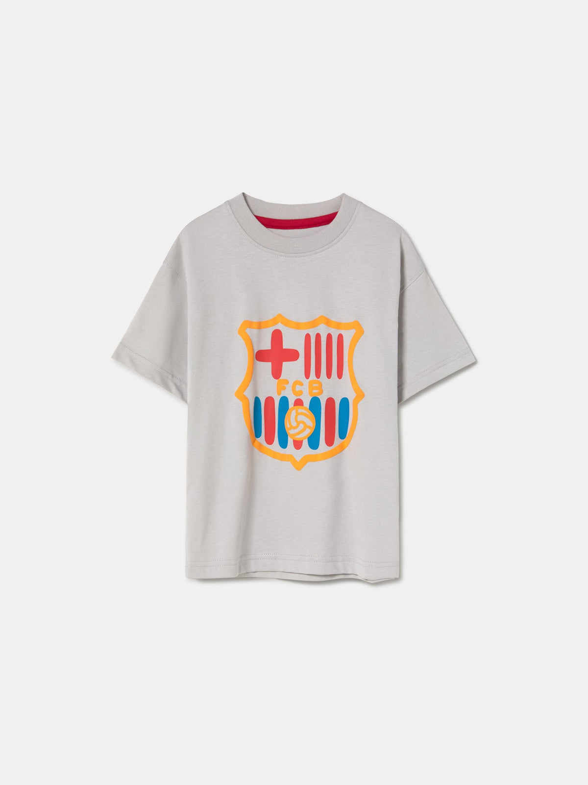 T-shirt Grey Crest Barça - Kids