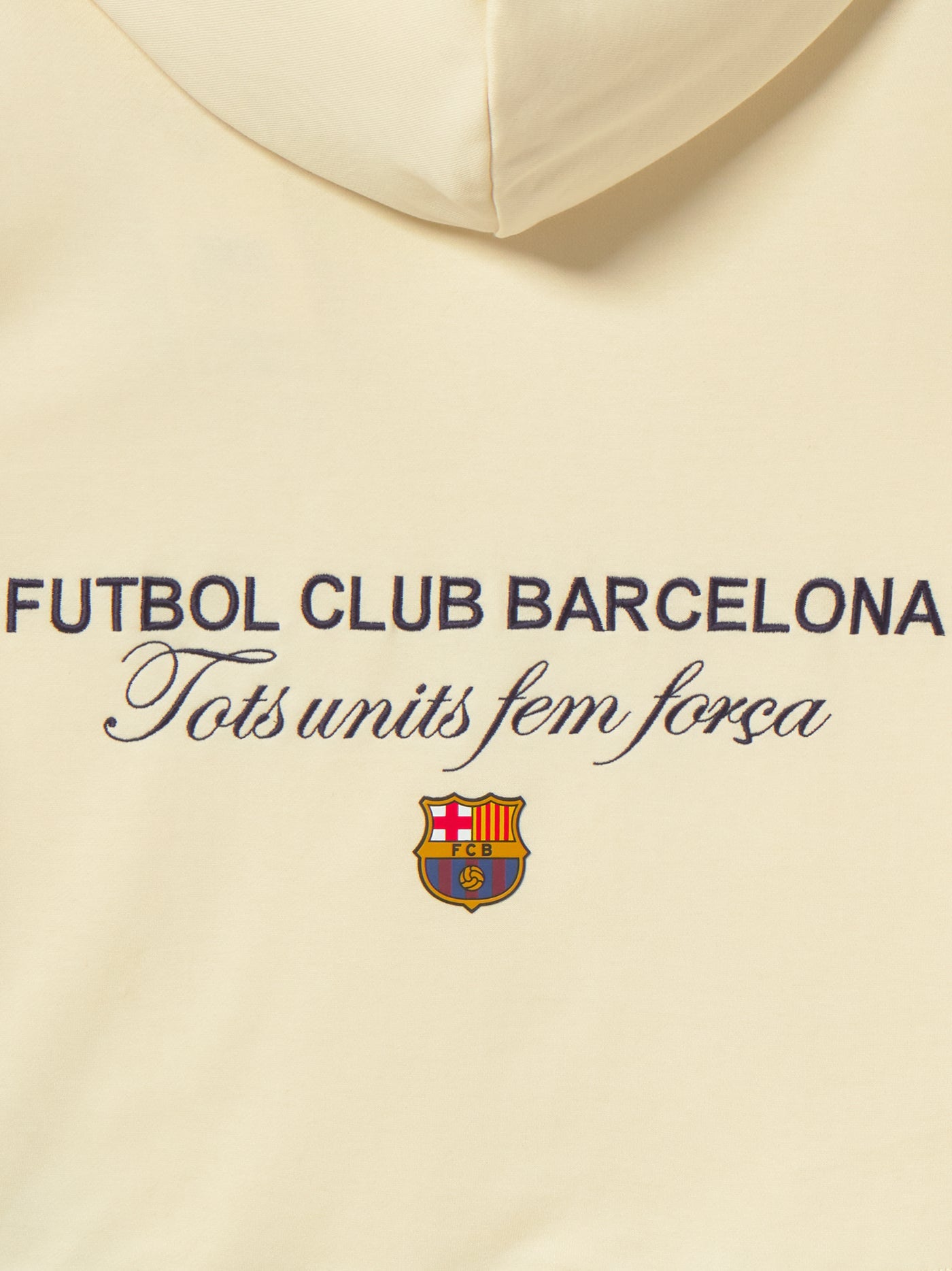 Hoodie Ecru Fan Club Barça - Junior