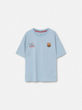 T-shirt Light Blue Fan Club Barça - Junior
