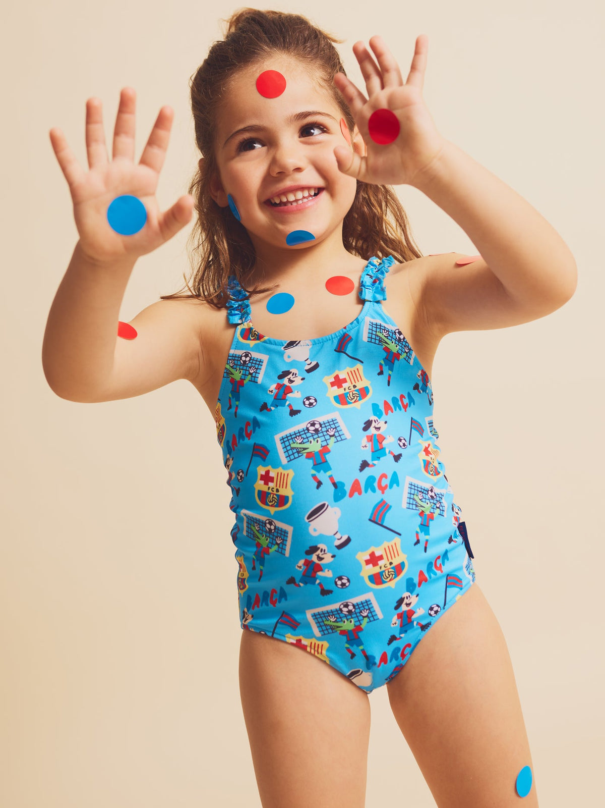 Swimmingwear blue Squad Barça - Kids