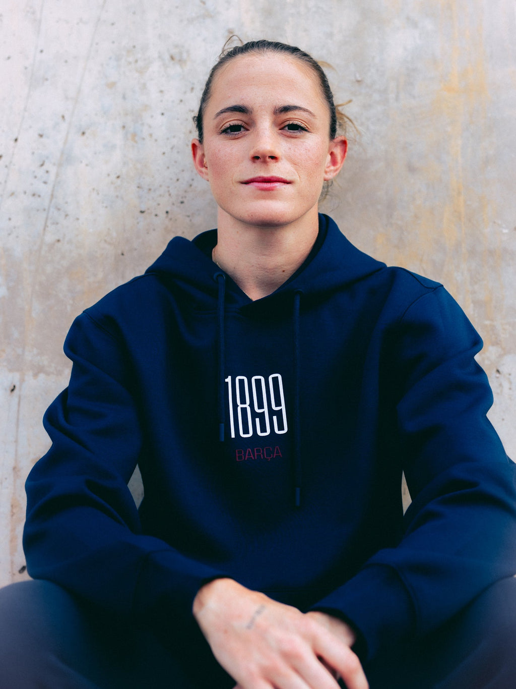 Hoodie Atemporal Navy Barça