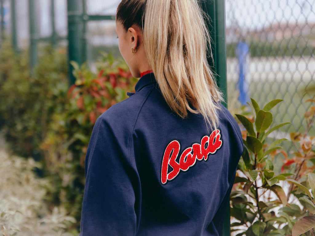 Light Jacket Retro 1899 Navy Fleece Barça