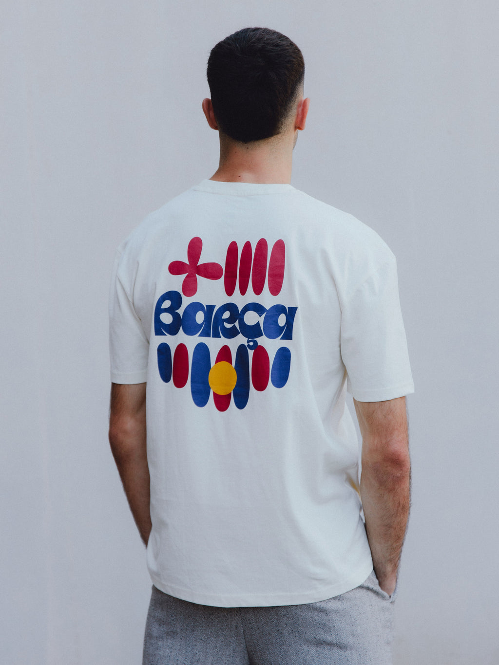 T-shirt Ecru Fan Club Barça
