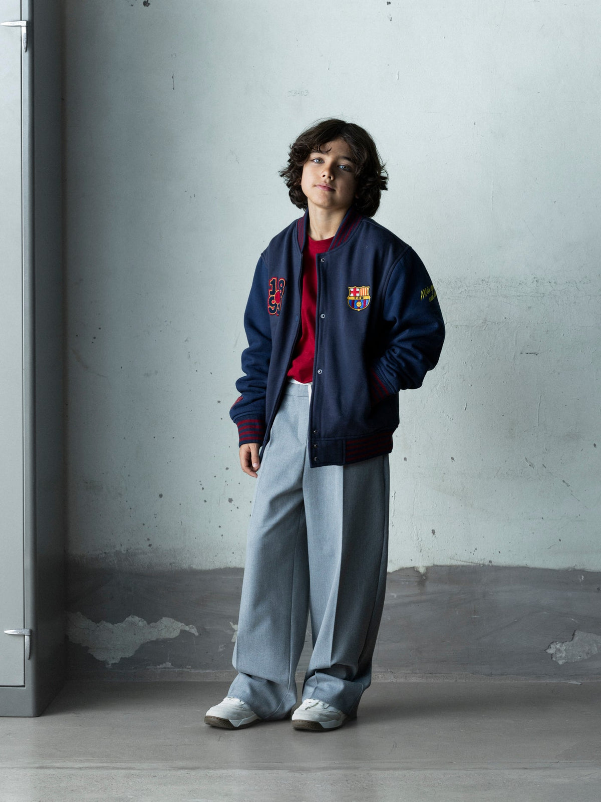Kids Bomber Jacket Core FC Barcelona