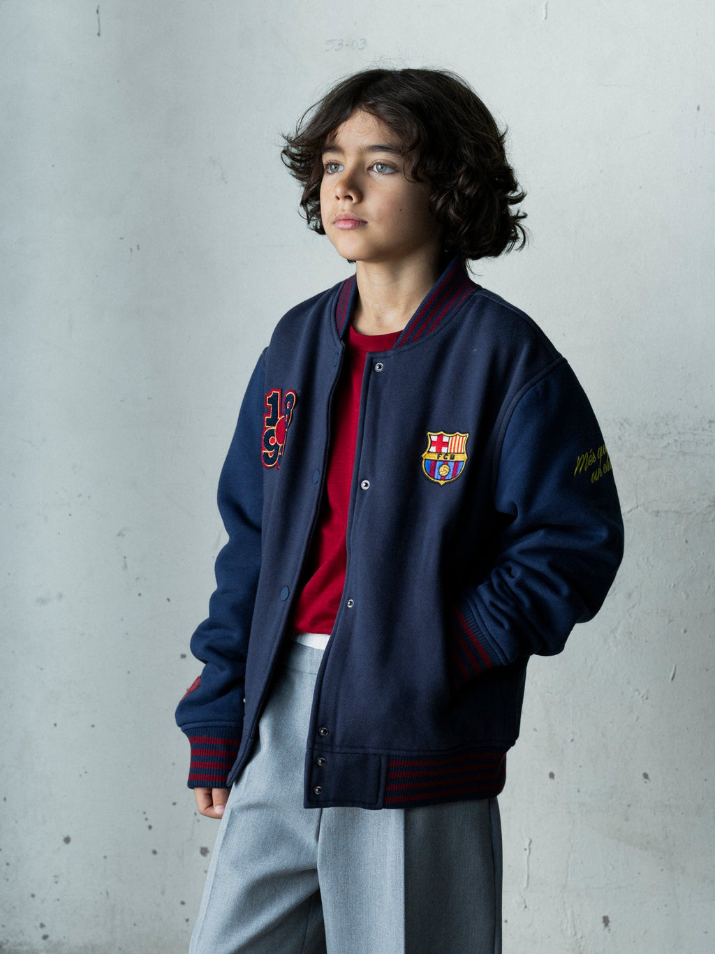 Kids Bomber Jacket Core FC Barcelona