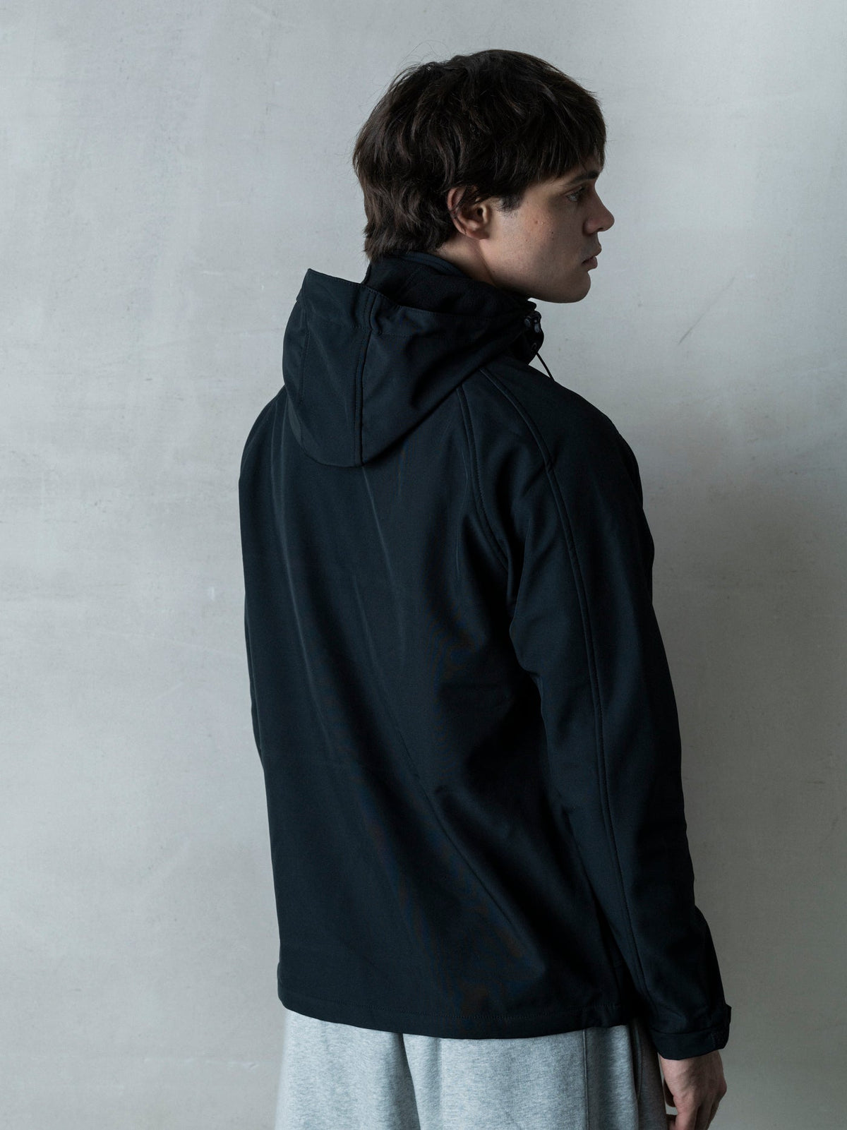 FC Barcelona Hooded black softshell jacket