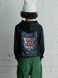 Hoodie black trencadis Barça - Junior