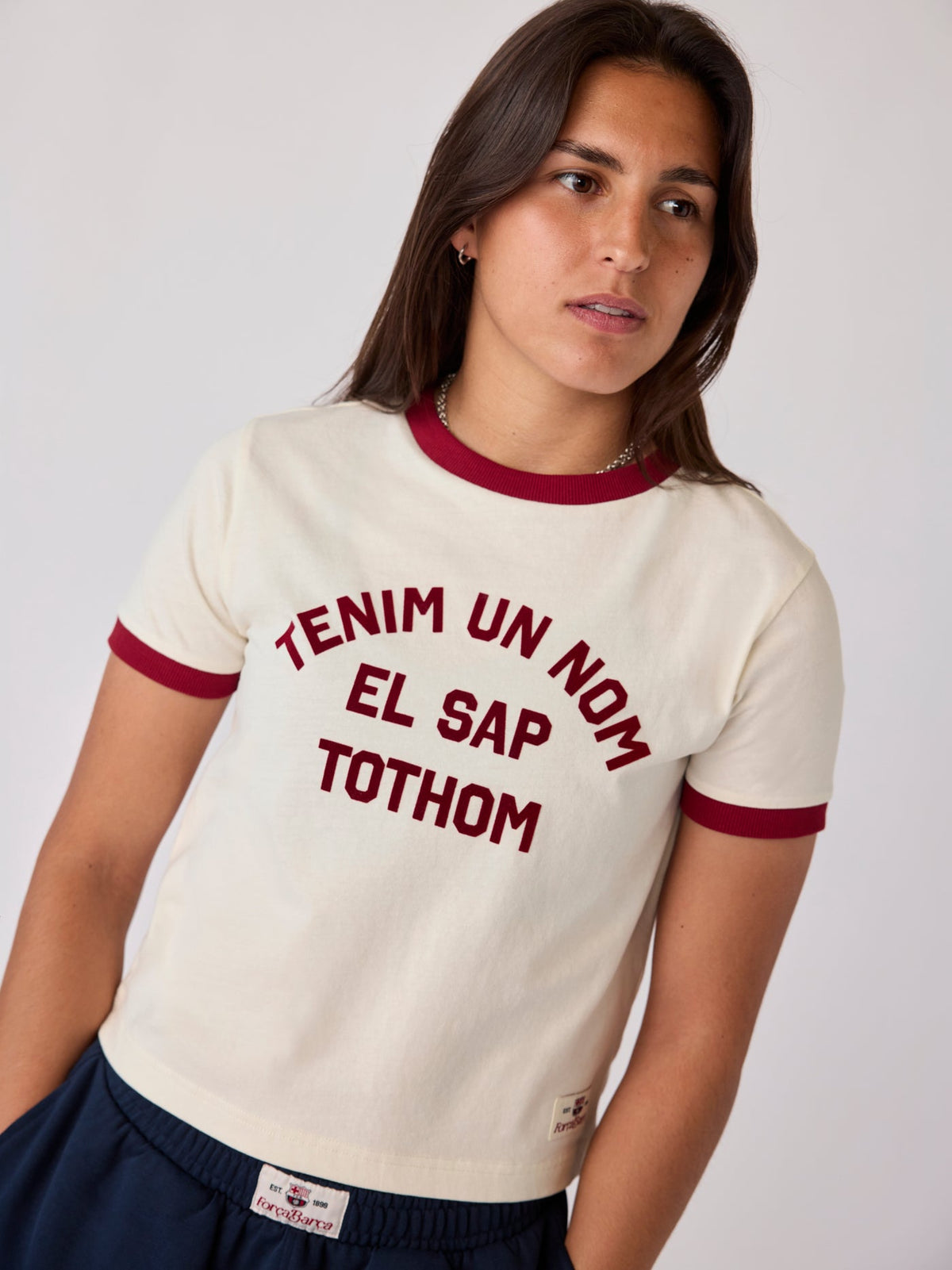 T-shirt Women Ecru Core Barça