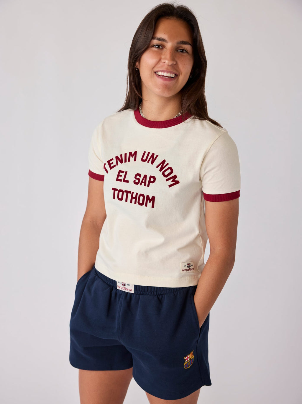 T-shirt Women Ecru Core Barça