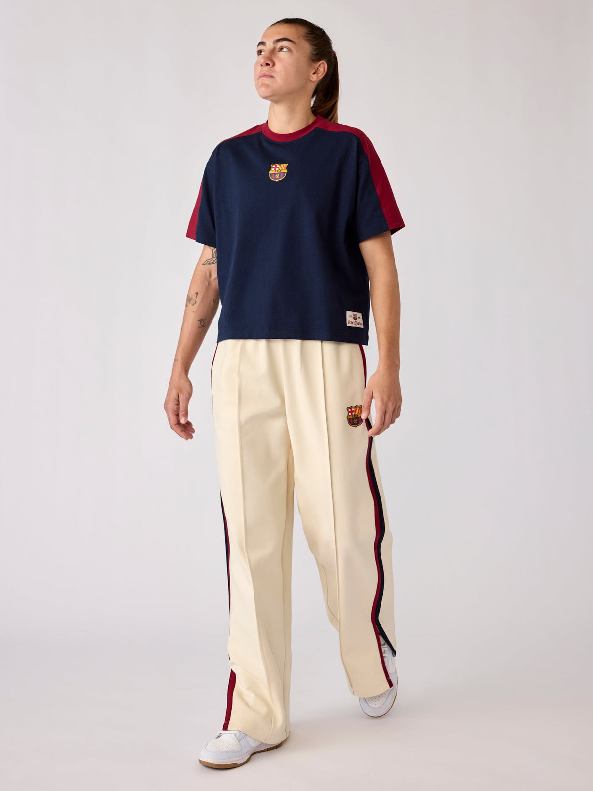 Pants Women Ecru Core Barça