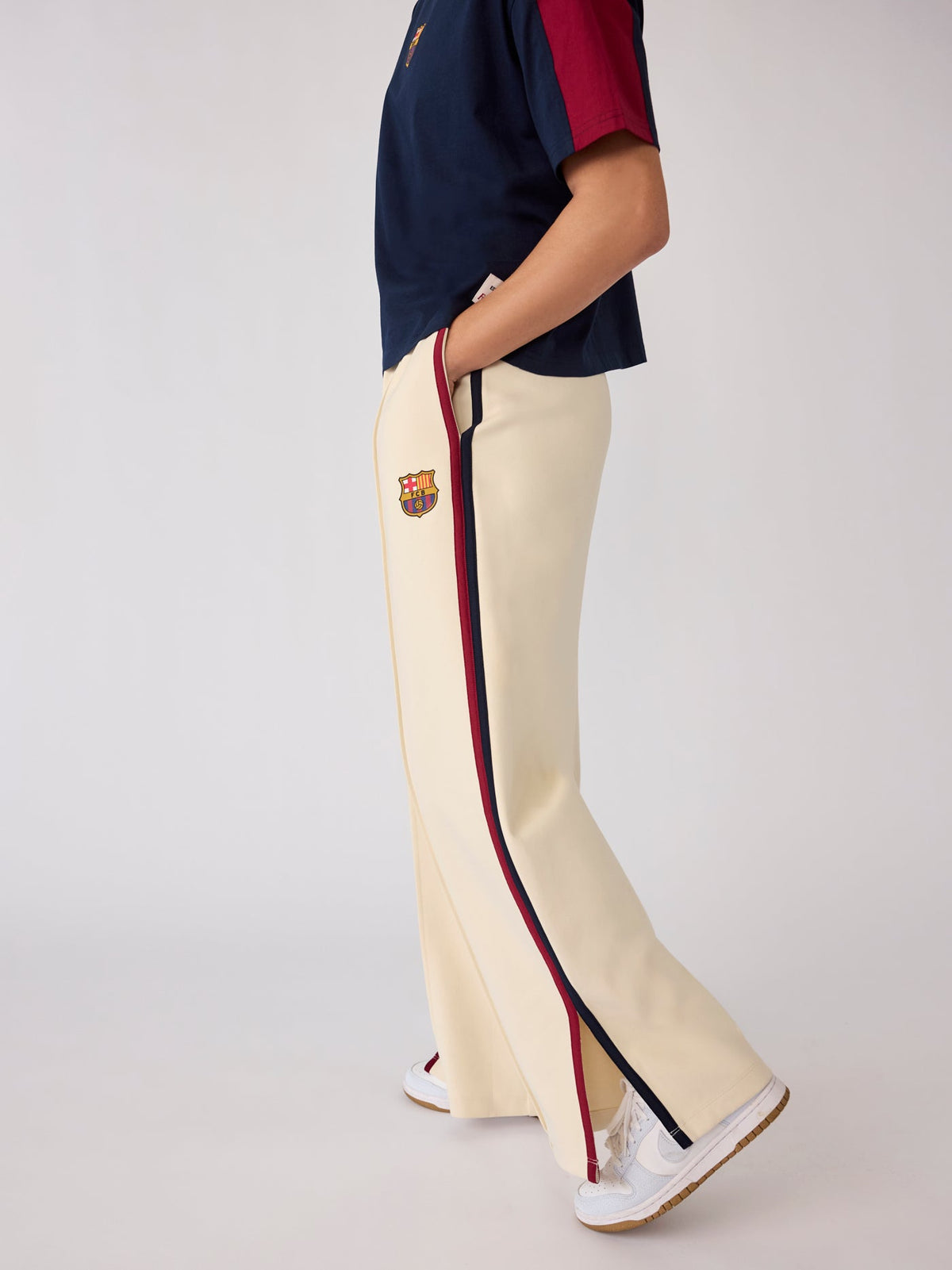 Pants Women Ecru Core Barça