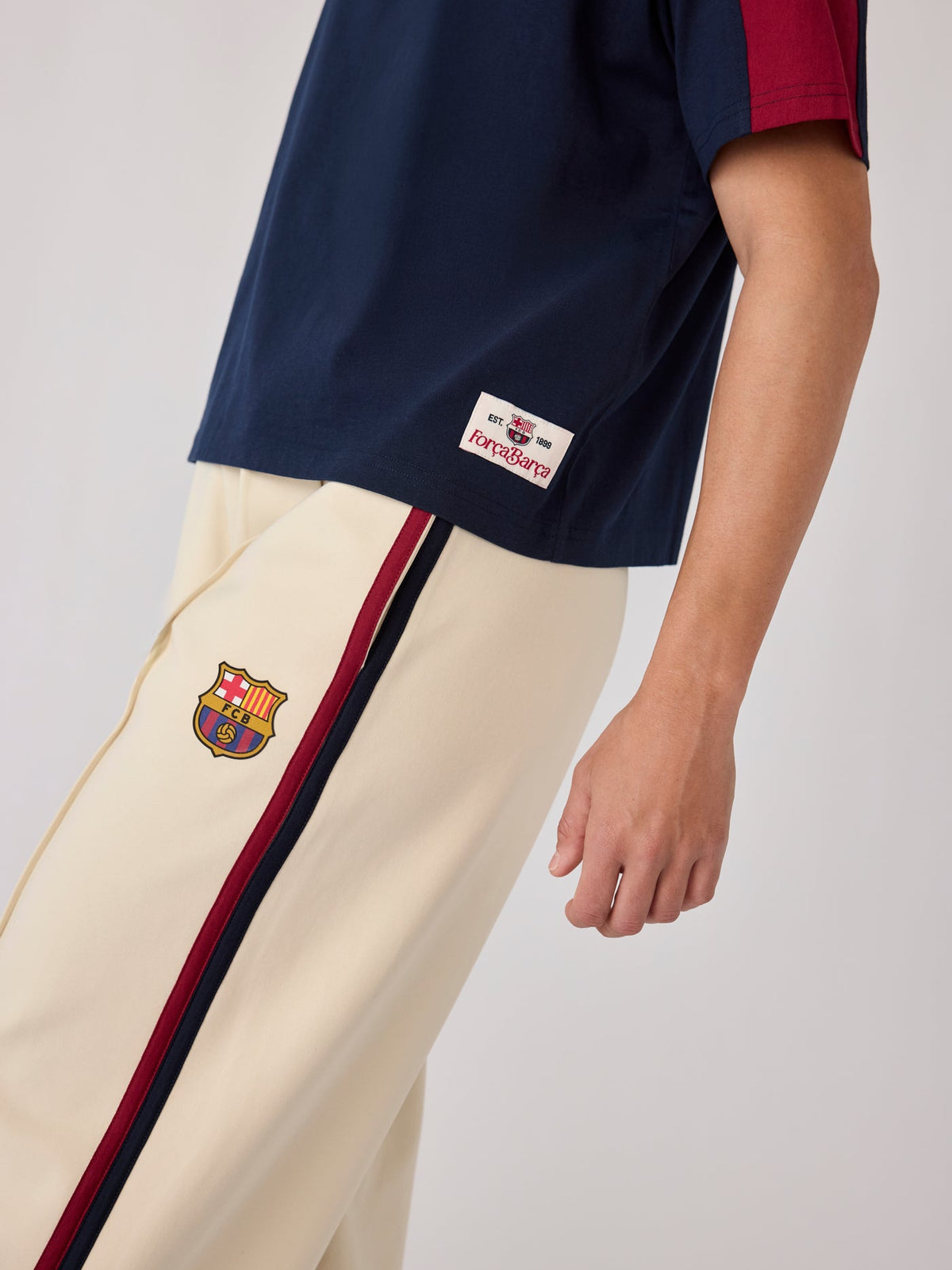 Pants Women Ecru Core Barça