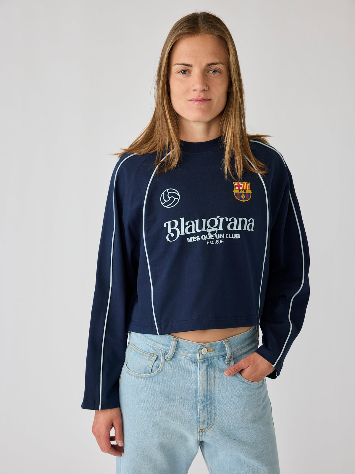 Top Women Navy Core Barça