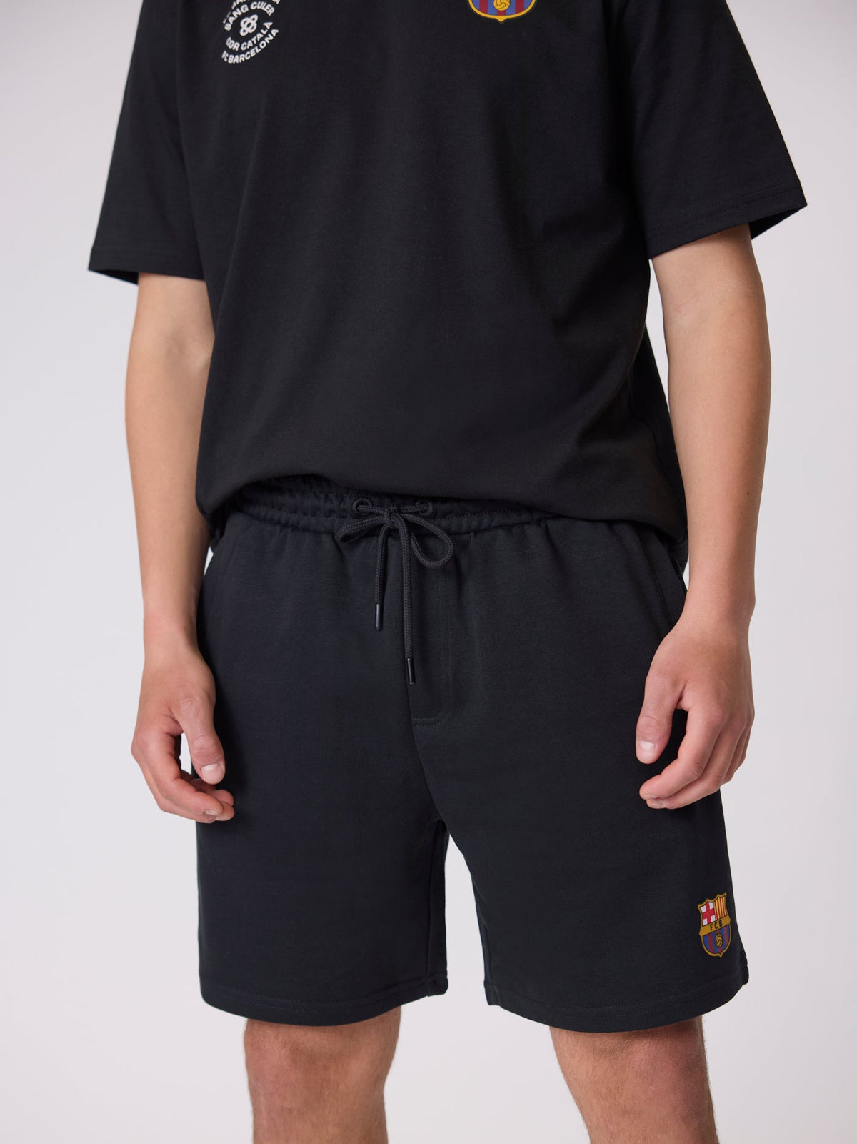Short Fleece Black Core II Barça
