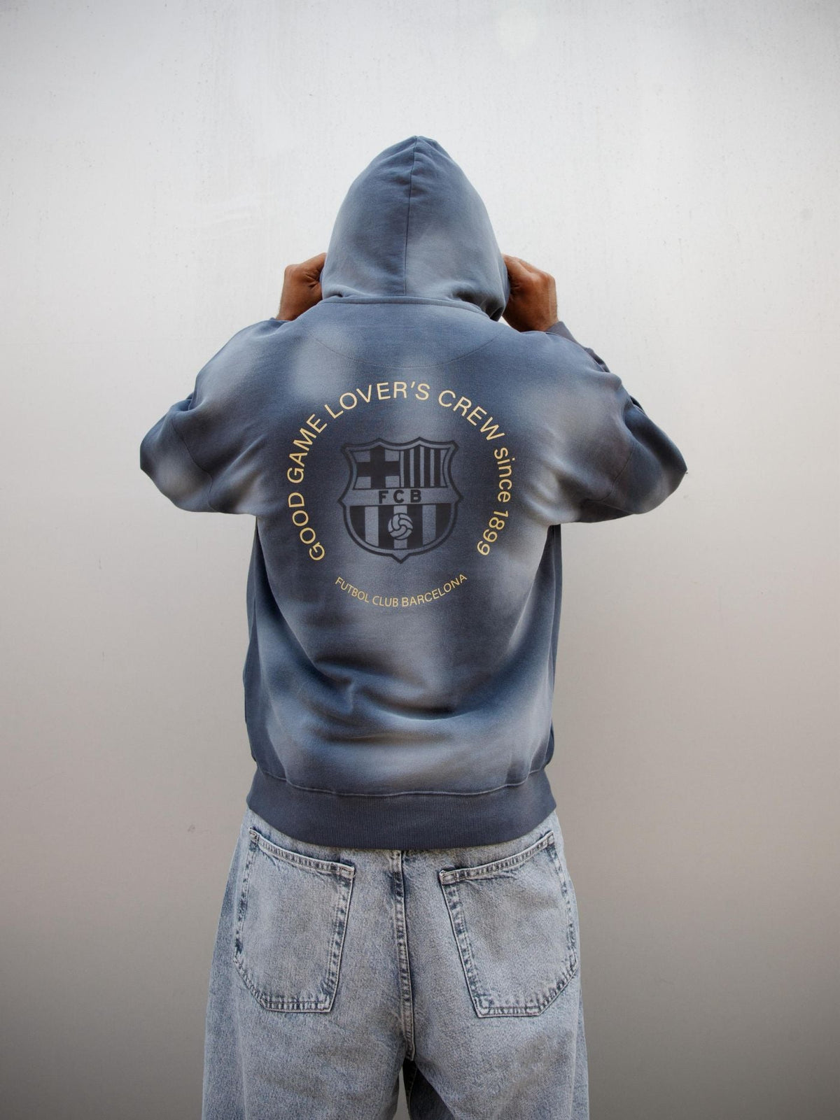 Hoodie Navy Barça Essentials